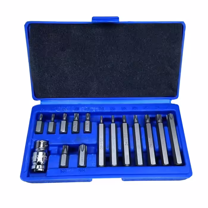 جعبه بکس 15 پارچه بیتی ستاره ای T اسکای مدل ST-7115T جنس کروم وانادیوم کیفیت هم ردیف بکس های تایوانی