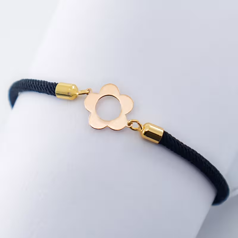 دستبند بافت گل