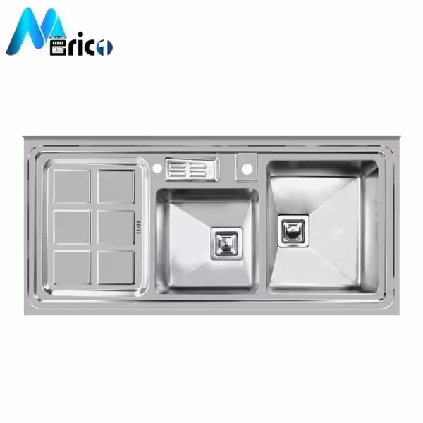 سینک اخوان کد 320 روکار دو لگنه