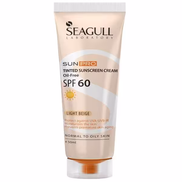 کرم ضد آفتاب رنگ بژ روشن سی گل SPF60 (50 میل)