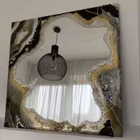 آینه  مدرن دکوراتیو بزرگ سالنی