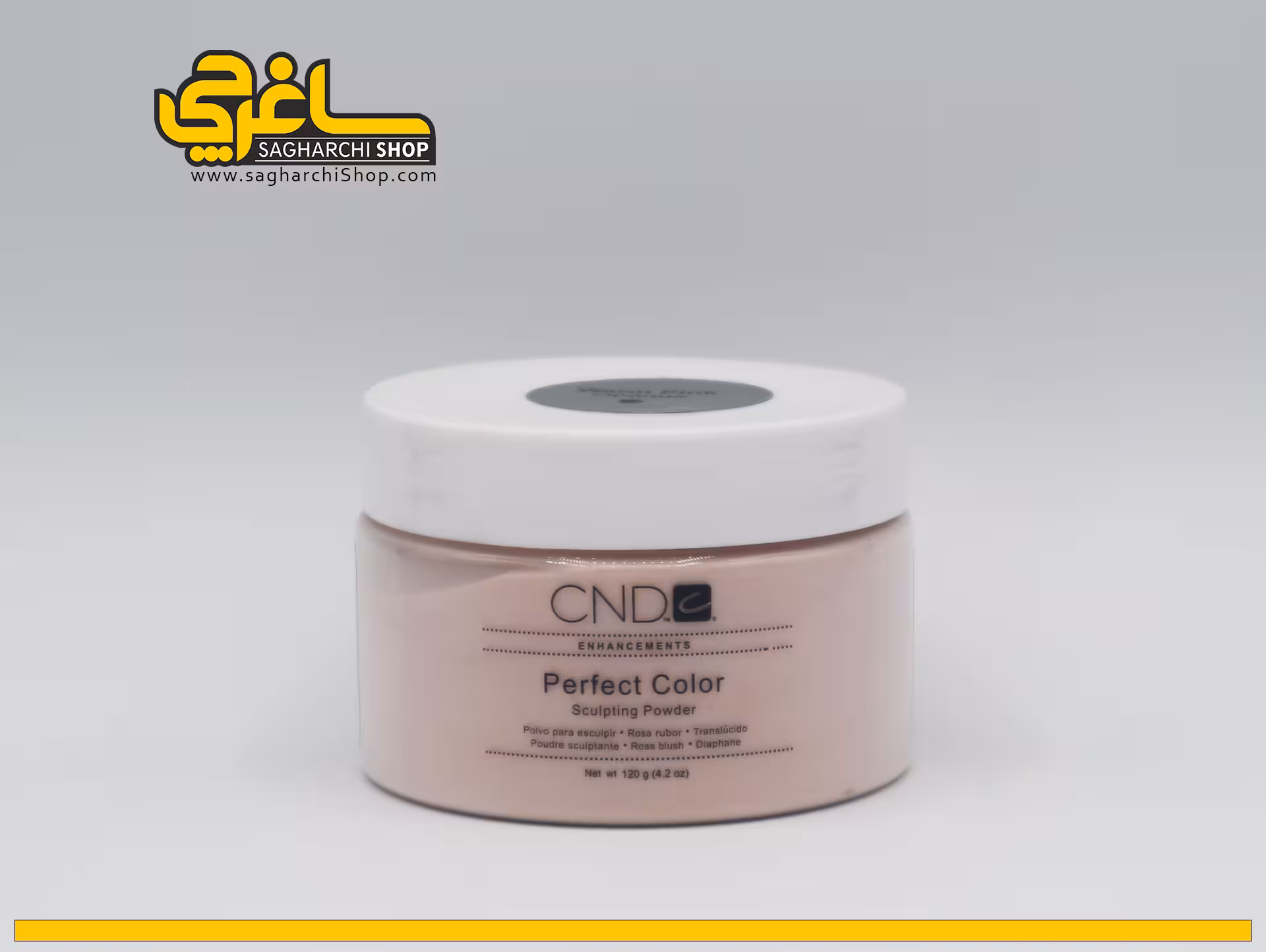 پودر کاشت ناخن هلویی تیره سی ان دی CND WARM PINK