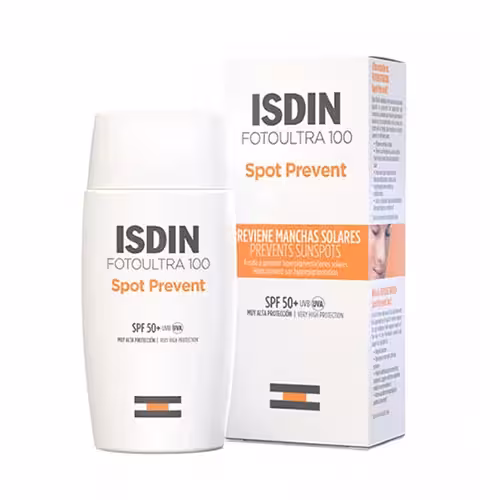 ضد آفتاب ایزدین ضدلک اسپات پریونت فیوژن فلویید  SPF50 حجم 50 میل