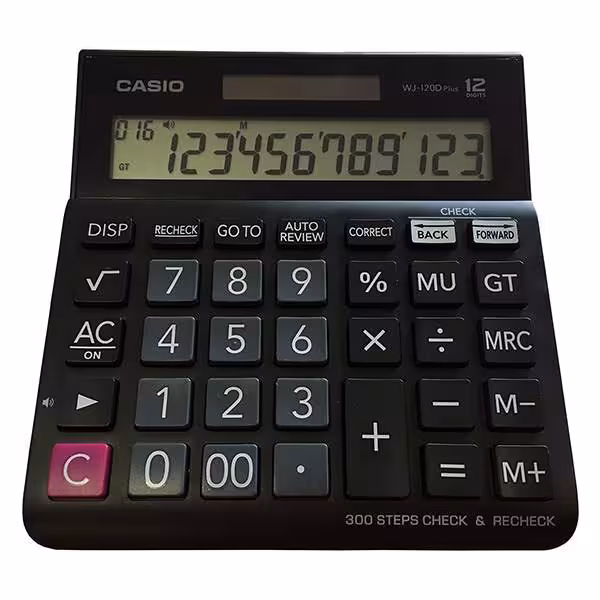 ماشین حساب کاسیو مدل WJ-120D Plus