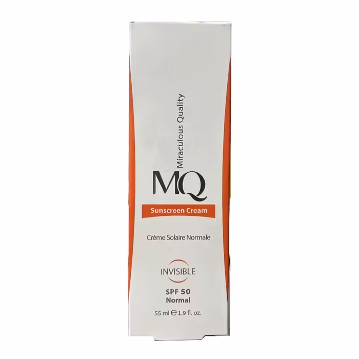 کرم ضد آفتاب ام کیو SPF50 بی رنگ 50 میلی لیتر