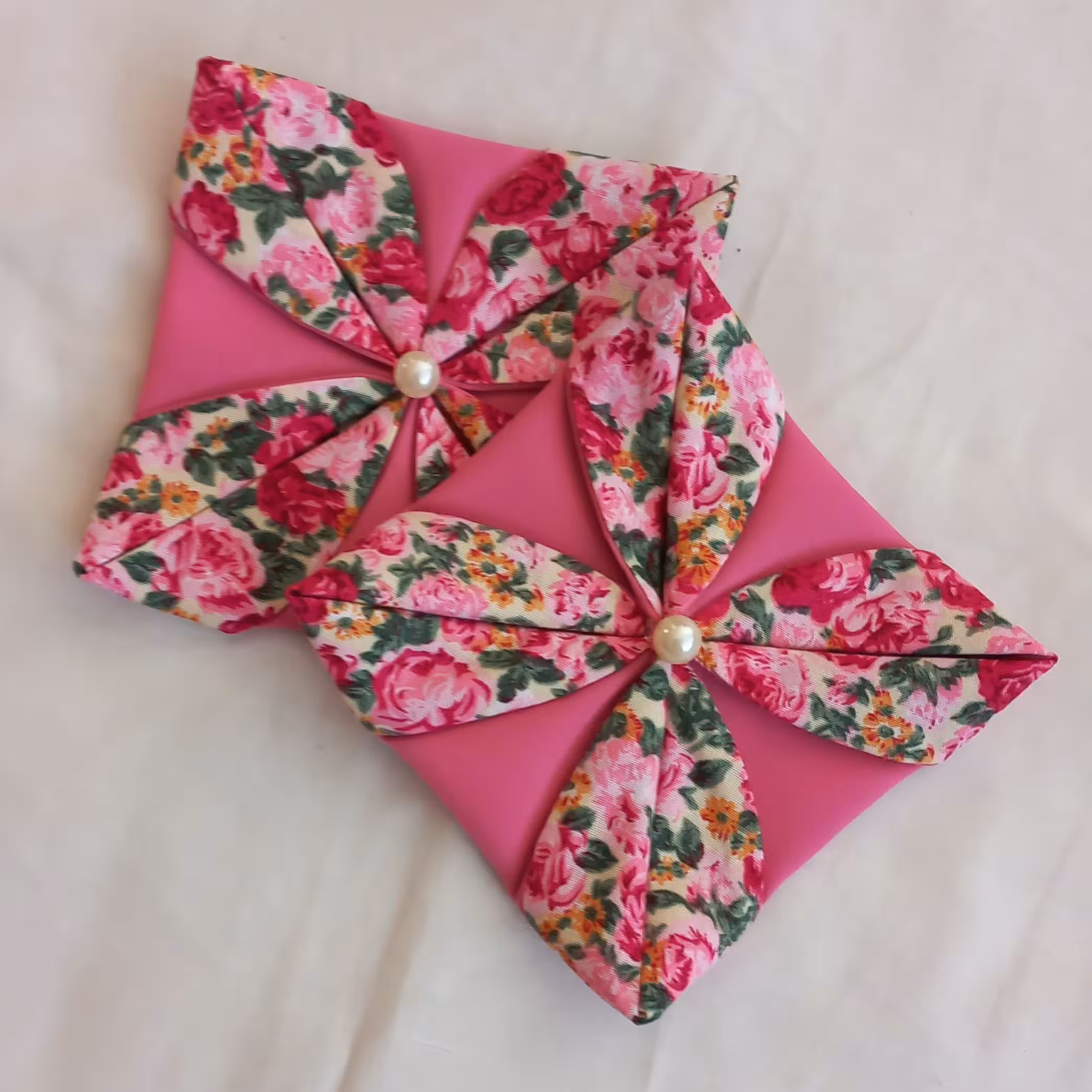 دستگیره ی طرح گل (صورتی )