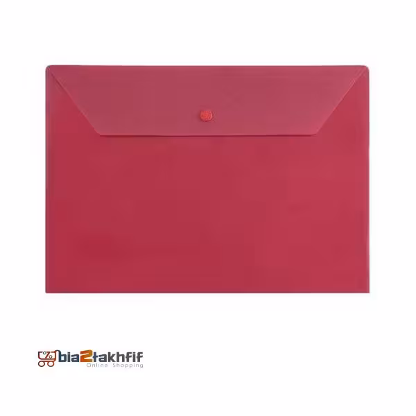 پوشه دکمه دار پاپکو مدل A4 - 104 بسته 10 عددی