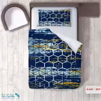 روتختی اتاق کودک طرح شش ضلعی سایز یکنفره کد A4167