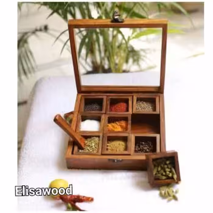 باکس جا ادویه 9 خانه ارسال رایگان