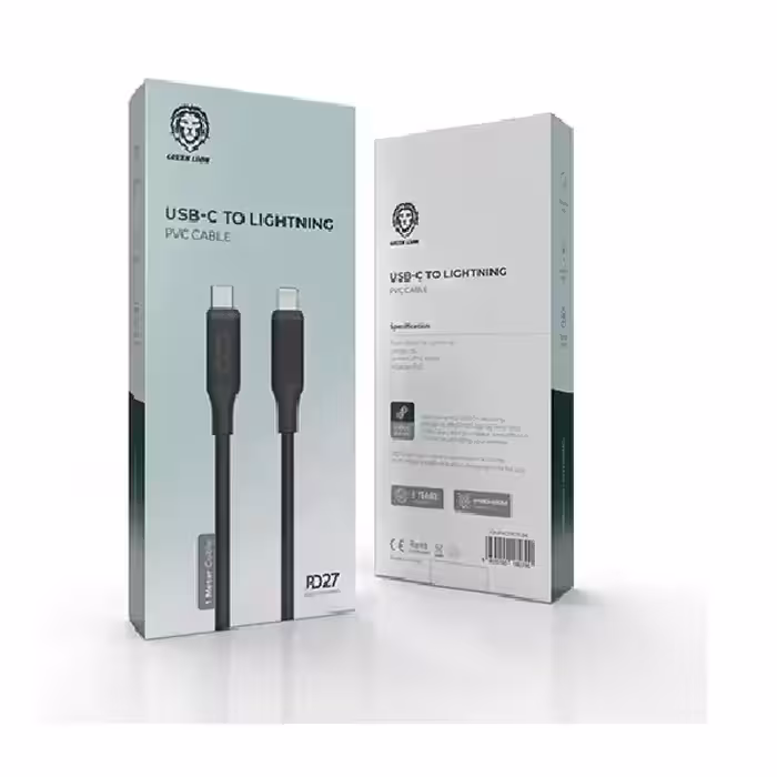 کابل  تایپ سی به لایتنینگ 27 وات گرین لاین