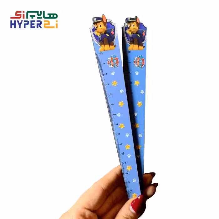 خط کش 15 سانتی چوبی سگ های نگهبان آبی