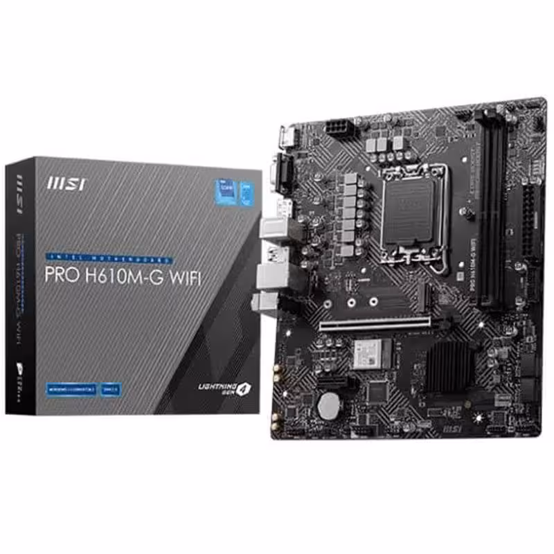 مادربرد ام اس آی مدل PRO H610M-G WIFI با سوکت پردازنده اینتل LGA 1700