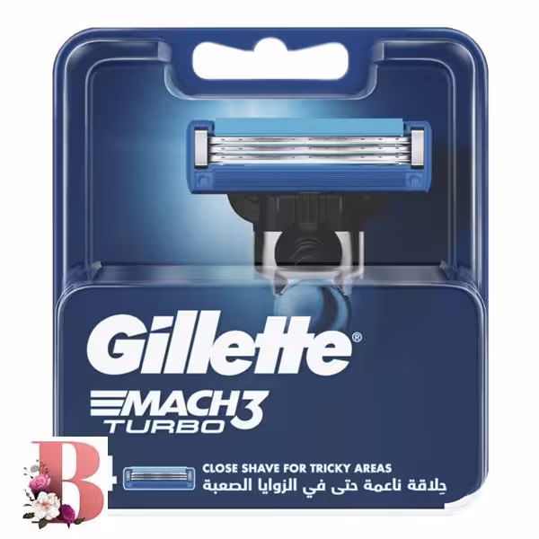 تیغ یدک ژیلت مچ تری توربو 4 تایی | Gillette Mach 3 Turbo Blades Pack of 4
