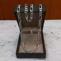 زنجیرنقره مردانه  فیگارو محصول کشور ترکیه عیار 925 استاندارد