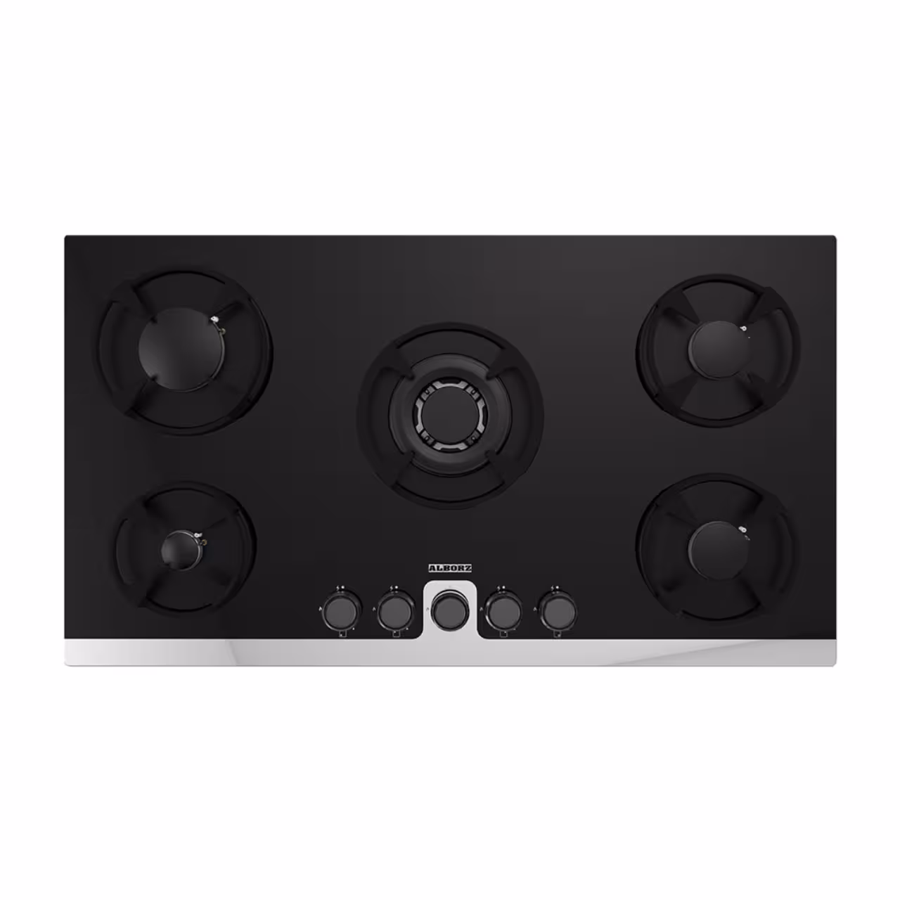 اجاق گاز صفحه ای شیشه‌ای استیل البرز مدل G 5914