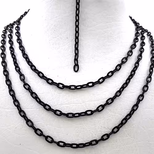 زنجیر دیپلمات مشکی سایز1