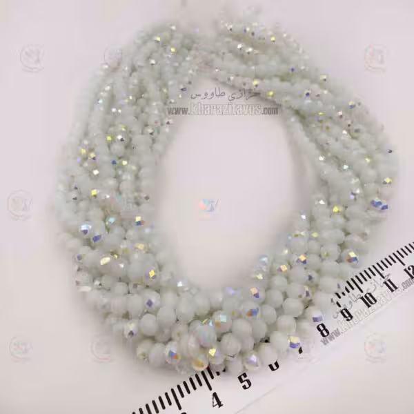 کریستال سنگی سایز 6 ( سفید گچی – لوستری )