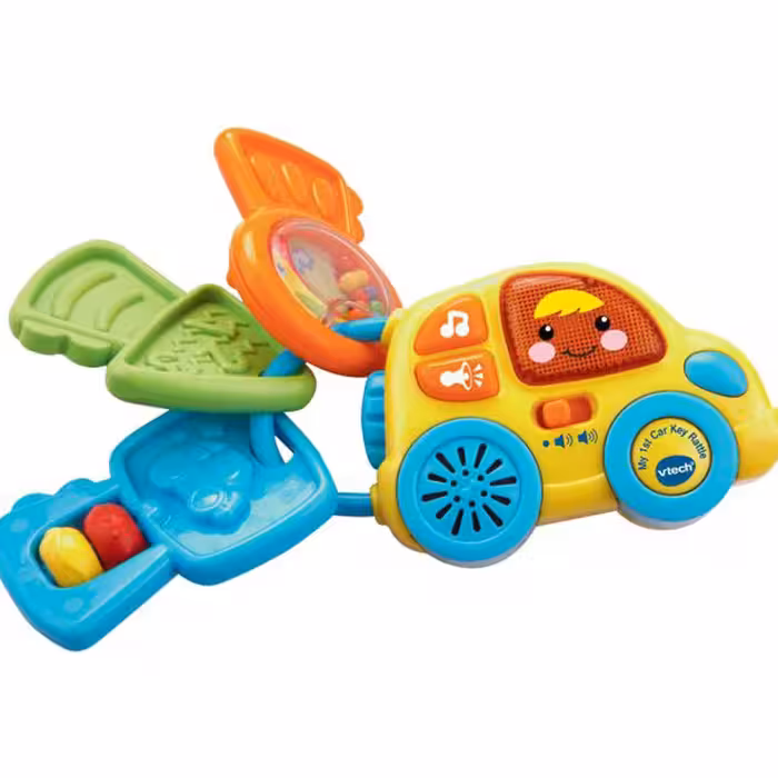 دسته کلید طرح ماشین موزیکال my 1st key rattle vtech 150603