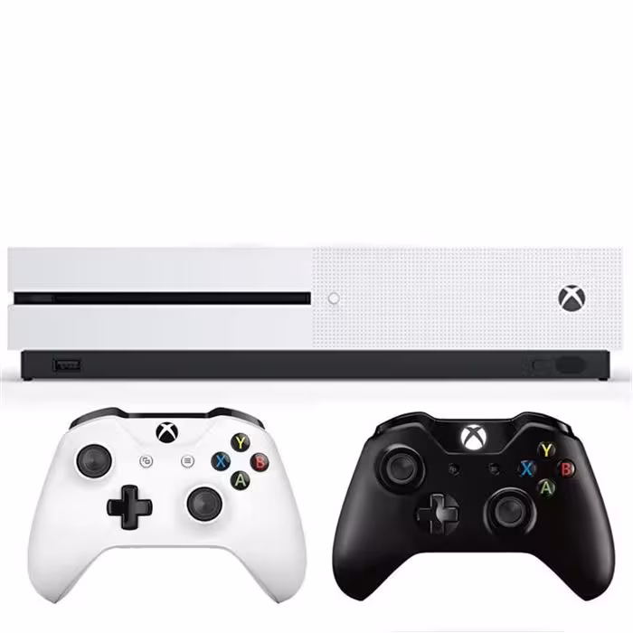 کنسول بازی مایکروسافت مدل Xbox One S با ظرفیت 1 ترابایت به همراه دسته اضافه مشکی