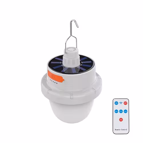 چراغ اضطراری شارژی خورشیدی 50 وات ریموت دار و پاوربانک دار مدل HS-V102