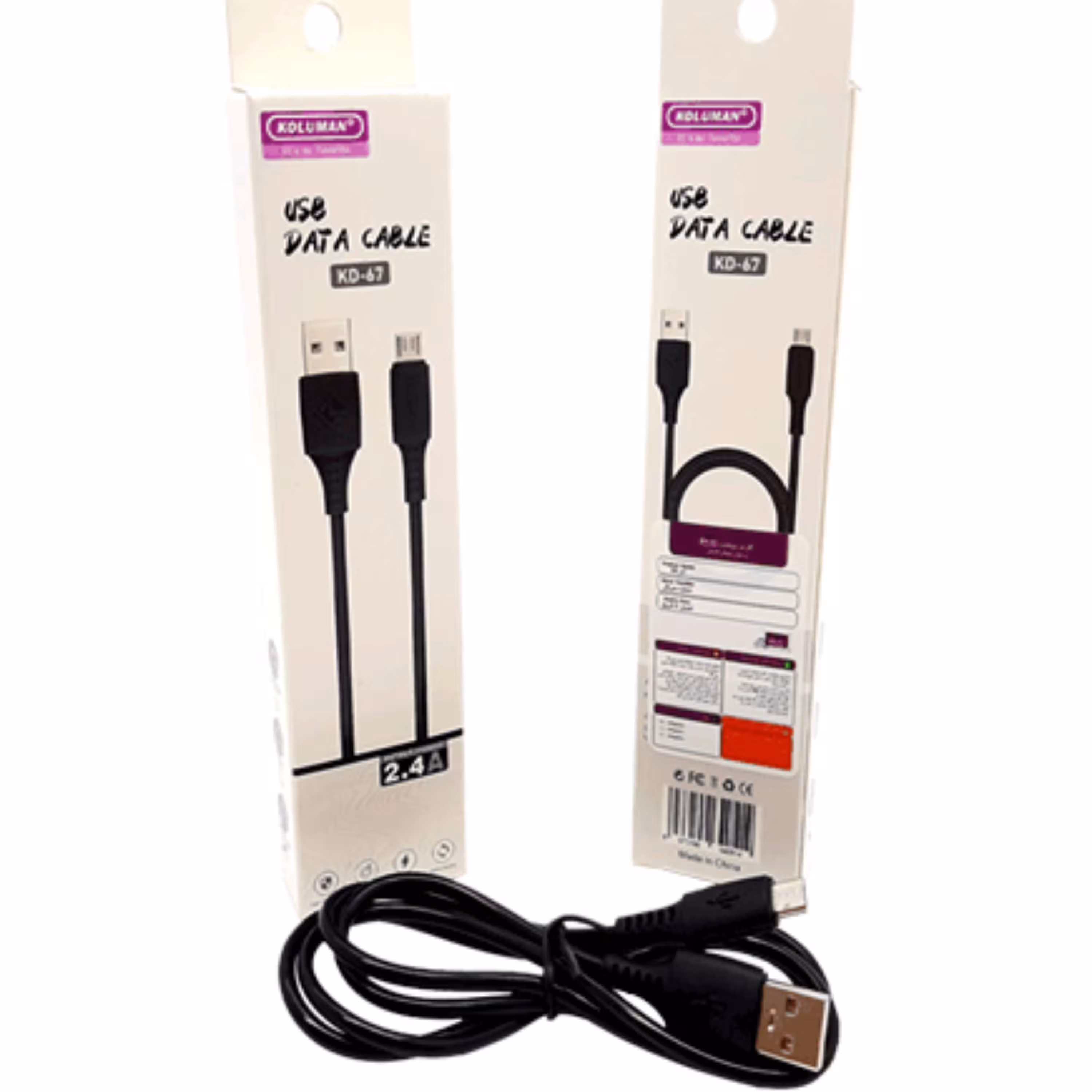 کابل شارژر و دیتا آیفون کلومن مدل KD-67 طول 1 متر Koluman 