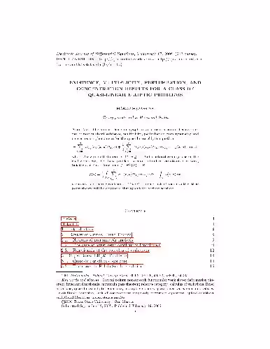 خرید و دانلود نسخه کامل کتاب Existence, multiplicity, perturbation, and concentration results for a class of quasi-linear elliptic problems