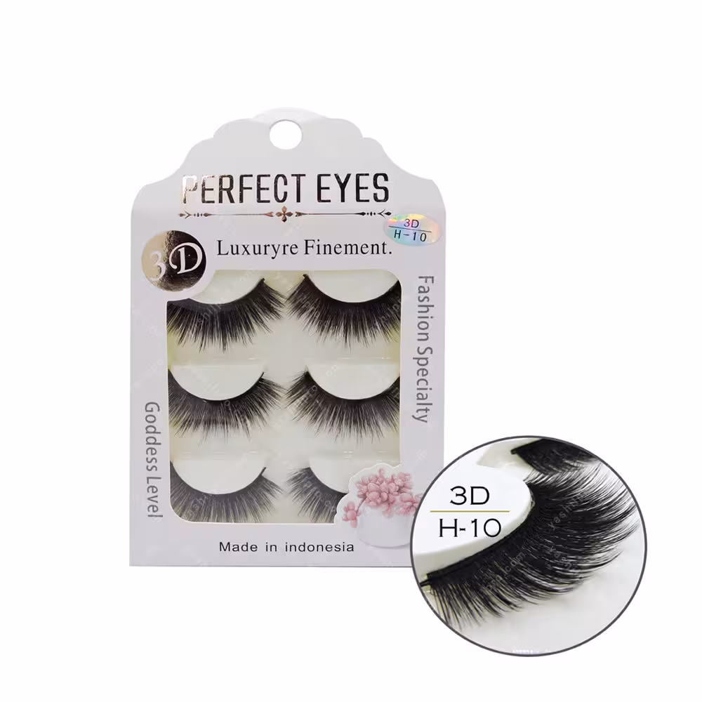 مژه 3D پرفکت آیز 3جفتی مدل H-10