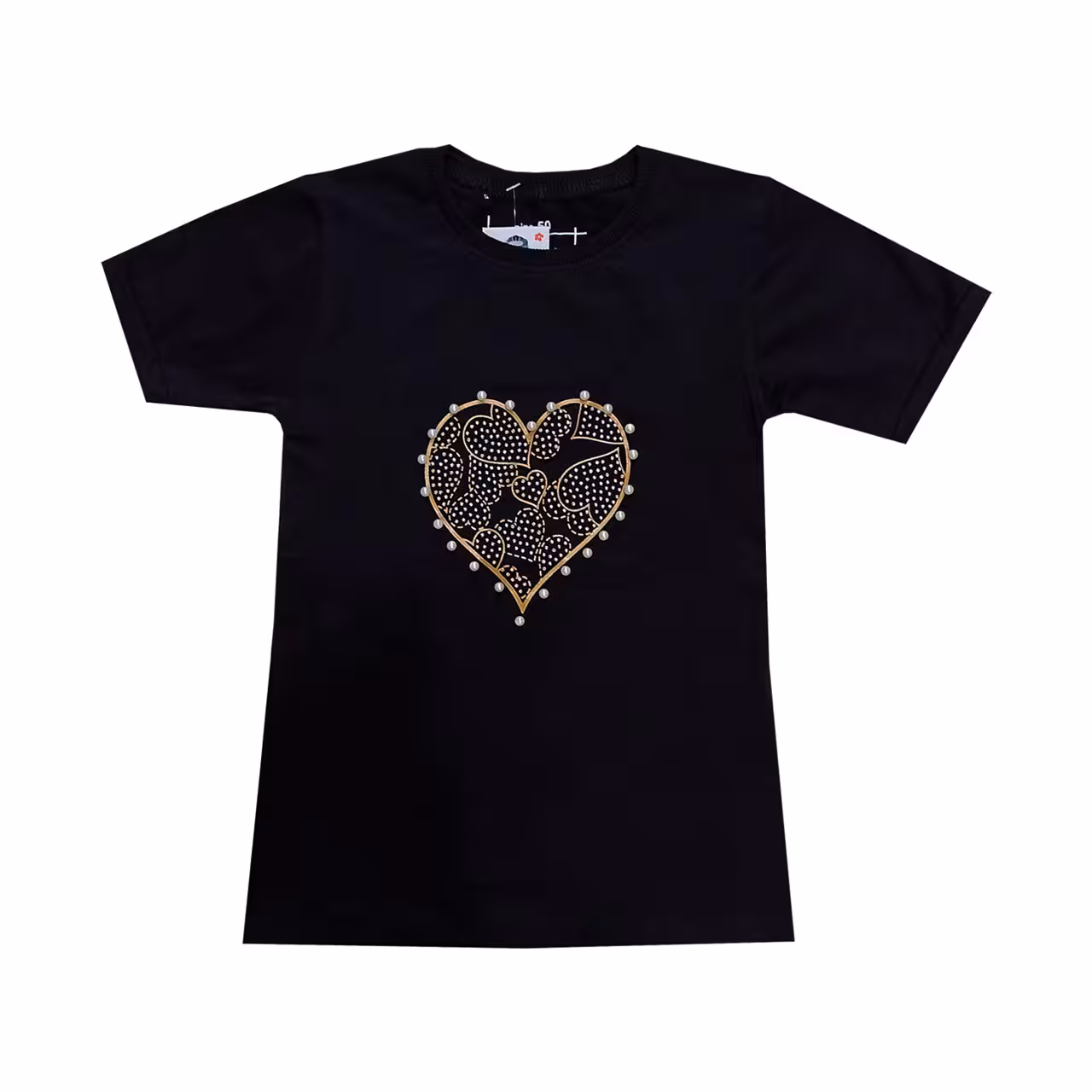 تیشرت دخترانه مدل قلبی کد 618