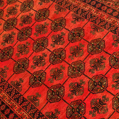 فرش دستبافت سه متری مدل نقشه بلوچ  کد 33.1844