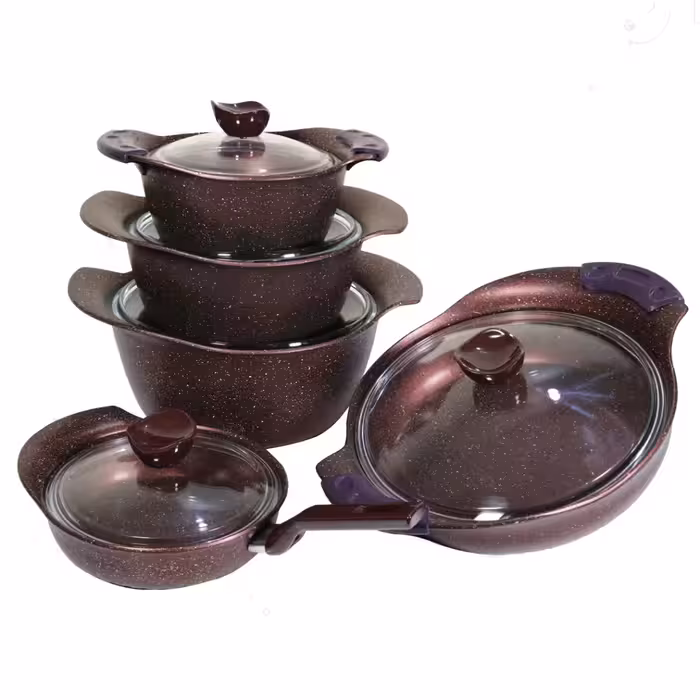 سرویس پخت و پز 10 پارچه دلفینو مدل دوروگرانیت