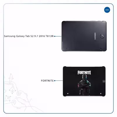 برچسب پوششی ماهوت مدل Fortnite-Game مناسب برای تبلت سامسونگ Galaxy Tab S2 9.7 2016 T813N