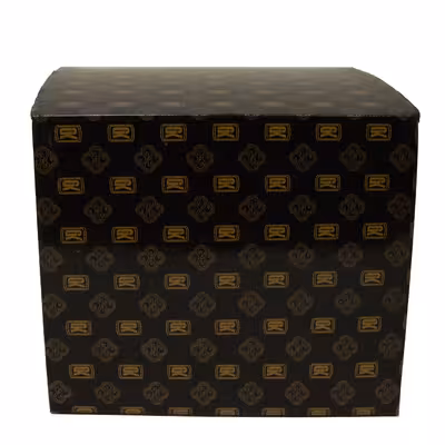 شیرینی خوری گلد کیش مدل دوطبقه طرح روبی کد GK879111-1