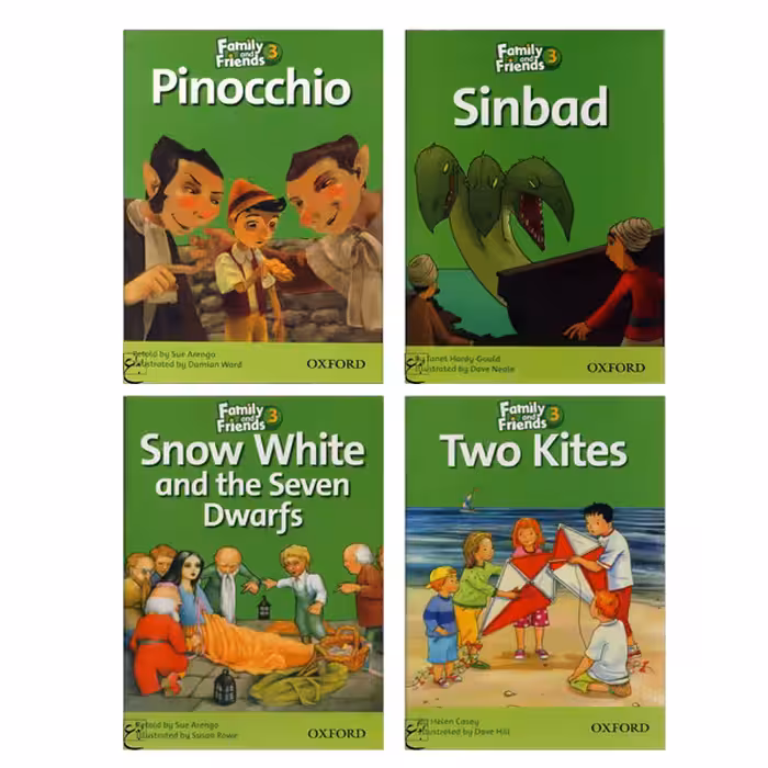 کتاب Family and Friends 3 Readers Book اثر جمعی از نویسندگان انتشارات ابداع 4 جلدی