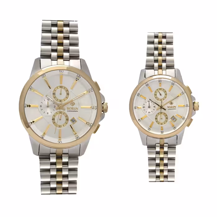 ست ساعت مچی عقربه ای زنانه و مردانه سورین مدل GL1194D-STO5S