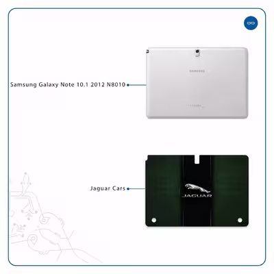 برچسب پوششی ماهوت مدل Jaguar Cars مناسب برای تبلت سامسونگ Galaxy Note 10.1 2012 N8010