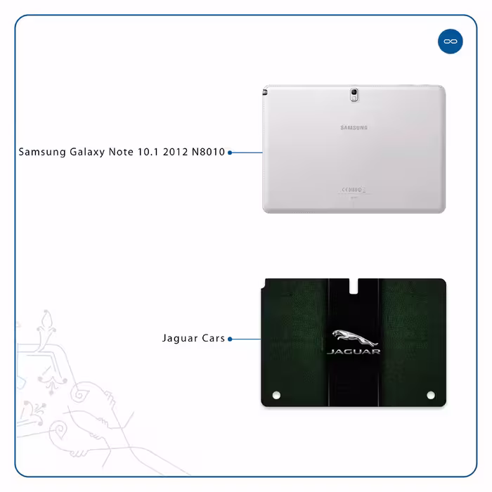 برچسب پوششی ماهوت مدل Jaguar Cars مناسب برای تبلت سامسونگ Galaxy Note 10.1 2012 N8010