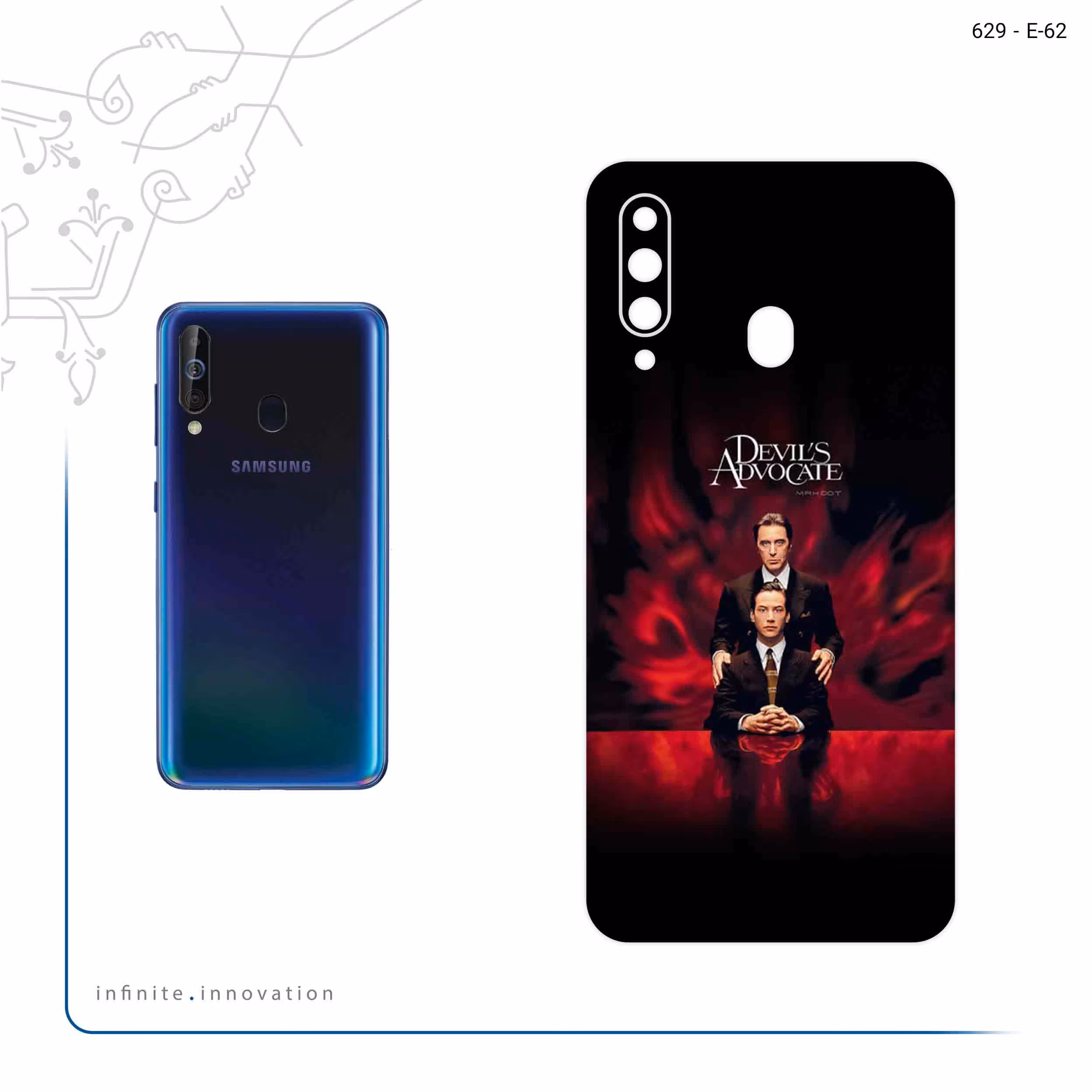 برچسب پوششی ماهوت مدل The Devils Advocate مناسب برای گوشی موبایل سامسونگ Galaxy A60