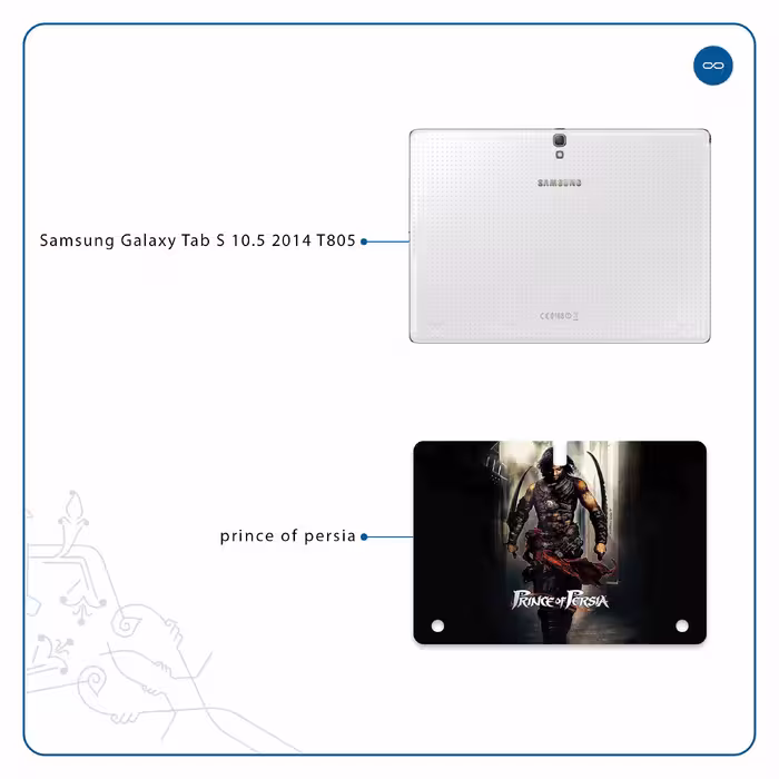 برچسب پوششی ماهوت مدل Prince of Persia مناسب برای تبلت سامسونگ Galaxy Tab S 10.5 2014 T805
