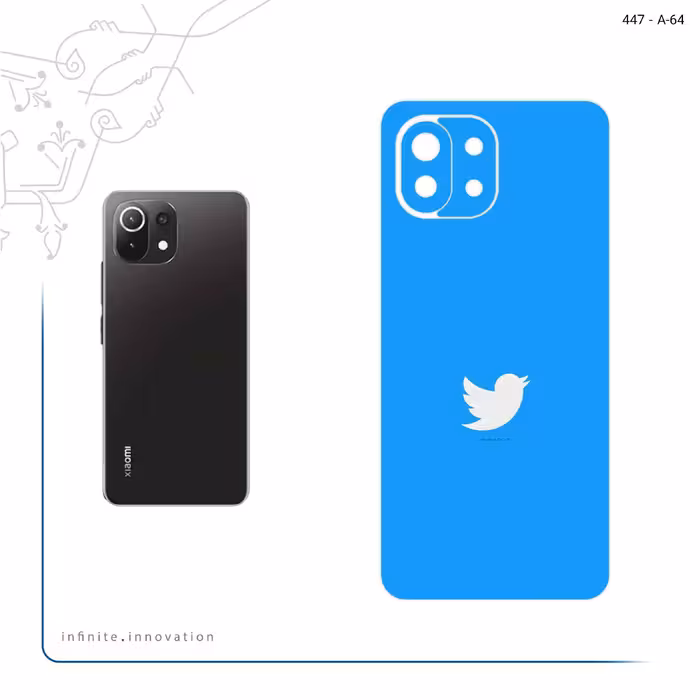 برچسب پوششی ماهوت مدل Tweeter مناسب برای گوشی موبایل شیائومی MI 11 LITE