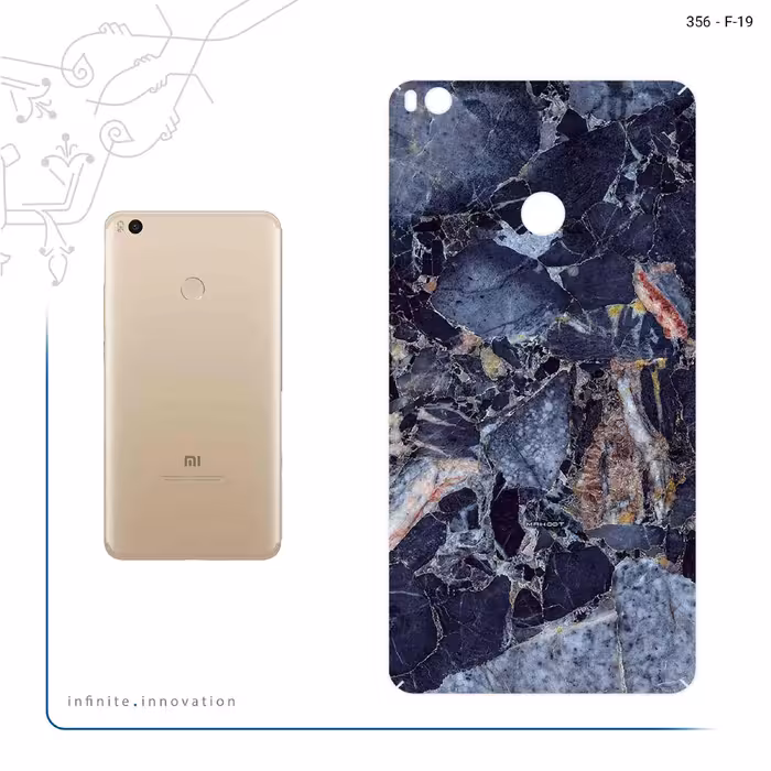 برچسب پوششی ماهوت مدل Broken black marble مناسب برای گوشی موبایل شیائومی Mi Max 2