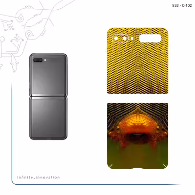 برچسب پوششی ماهوت مدل Bee eyes مناسب برای گوشی موبایل سامسونگ Galaxy Z Flip