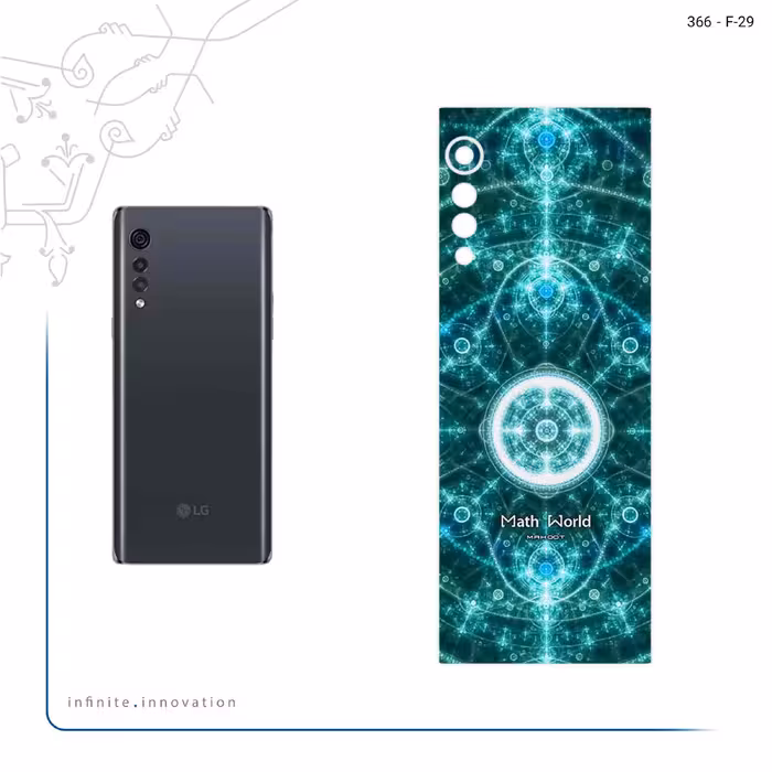 برچسب پوششی ماهوت مدل Mathematical Geometric Shape 4 مناسب برای گوشی موبایل ال جی Velvet 5G