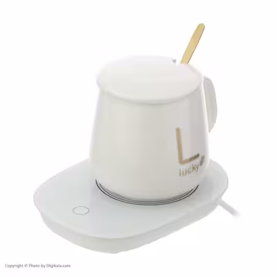 ماگ حرارتی لاکی مدل Temperature Cup به همراه صفحه گرم کن برقی