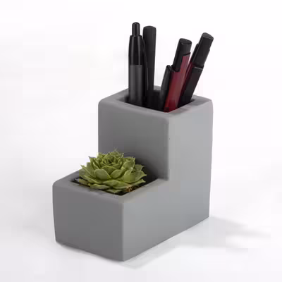 سیلیکون قالب گیری مدل گلدان وجاقلمی کد DCO1518