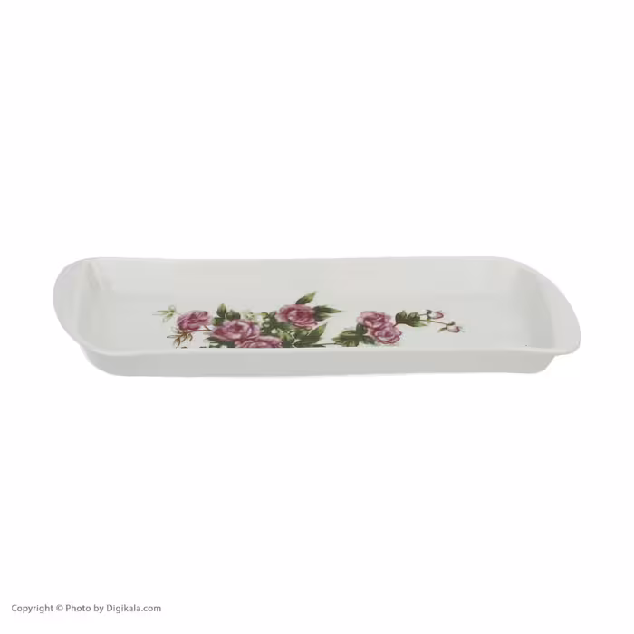 ظرف مربا و عسل شرکت صنایع چینی تقدیس مدل گل سرخ مجموعه 4 عددی