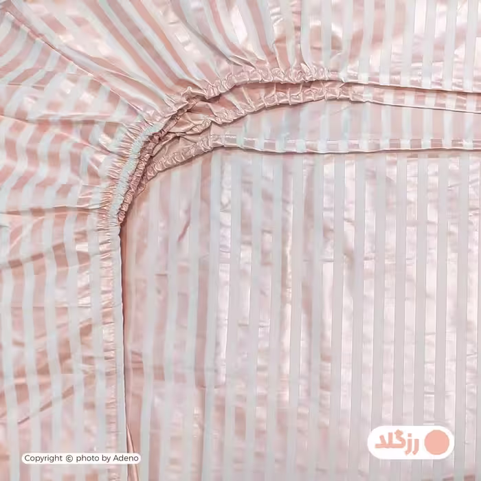 ملحفه آدنو مدل راه راه کد MB01 دونفره سایز 140x200 سانتی متر
