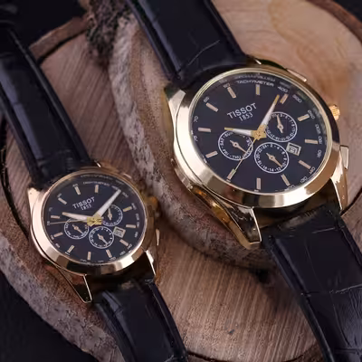 ست ساعت مچی عقربه ای زنانه و مردانه مدل TI 4039 -ST-ME-TA