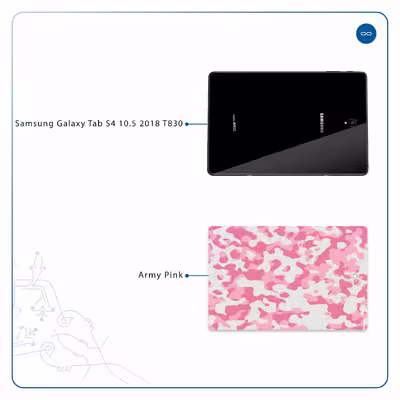 برچسب پوششی ماهوت مدل Army-Pink مناسب برای تبلت سامسونگ Galaxy Tab S4 10.5 2018 T830