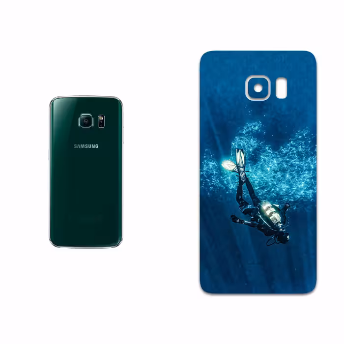 برچسب پوششی ماهوت مدل Scuba Diving مناسب برای گوشی موبایل سامسونگ Galaxy S6 Edge