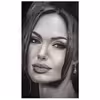 تابلو نقاشی سیاه قلم طرح چهره مدل آنجلینا کد 11